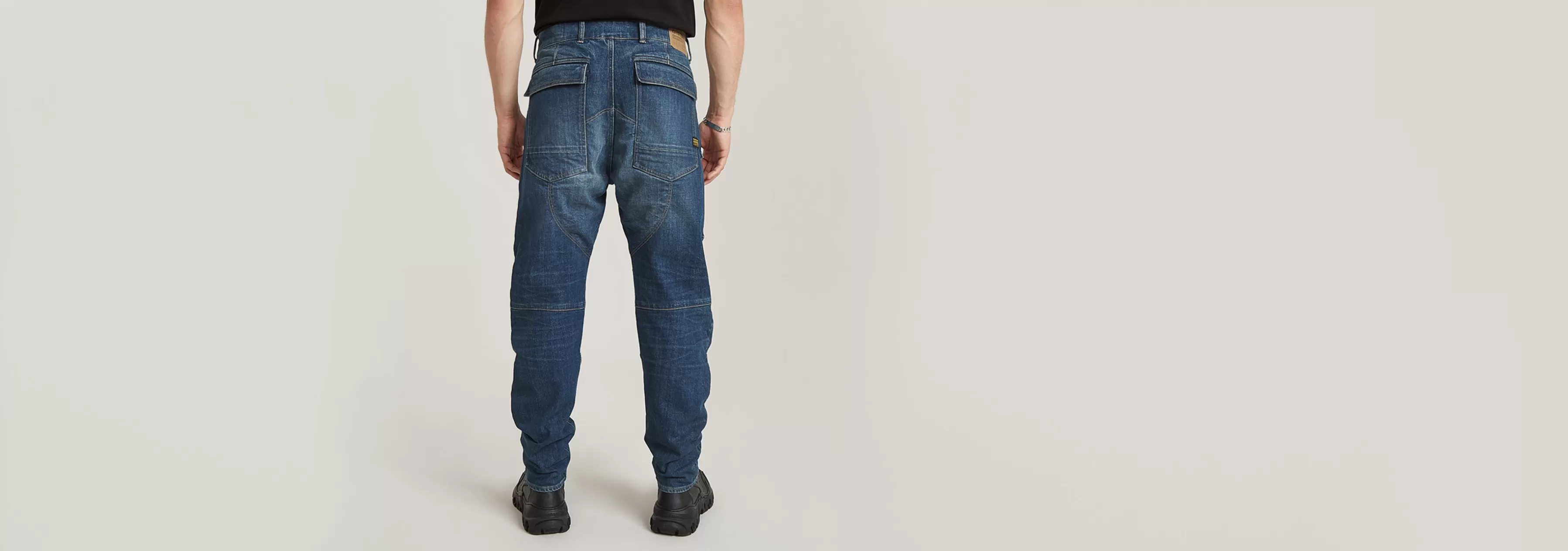 3D Regular Tapered Denim Cargo Jeans-G-Star Shop