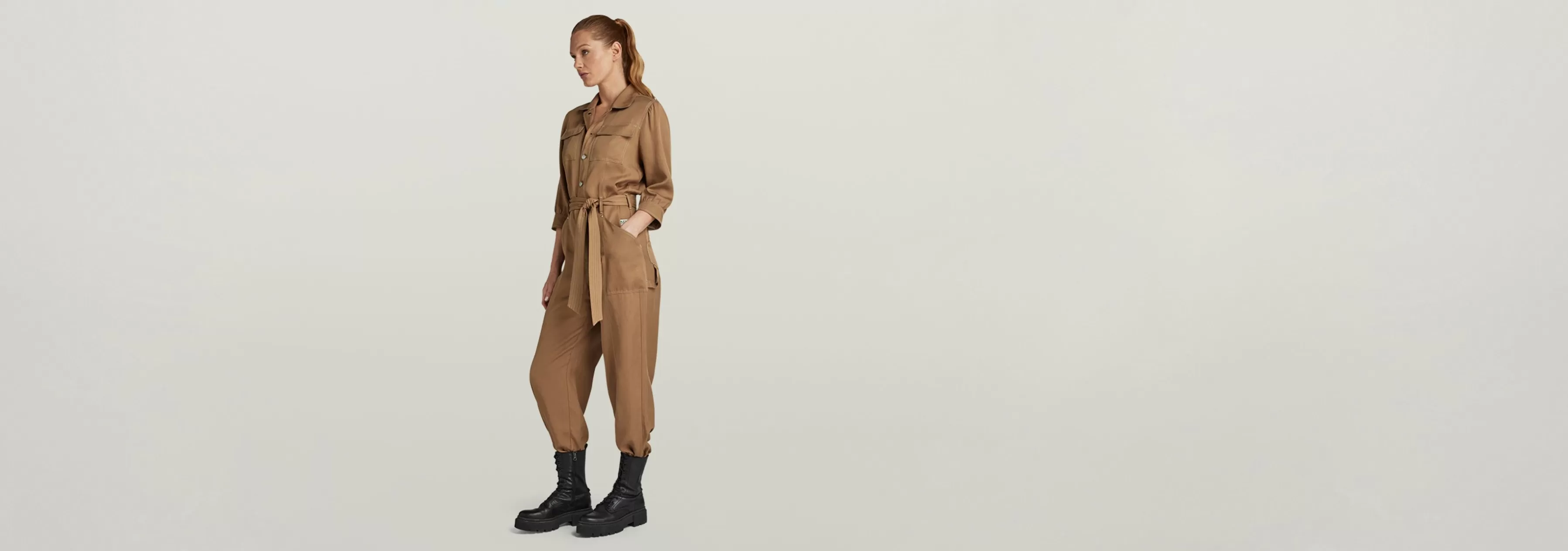 Belted Jumpsuit-G-Star Discount