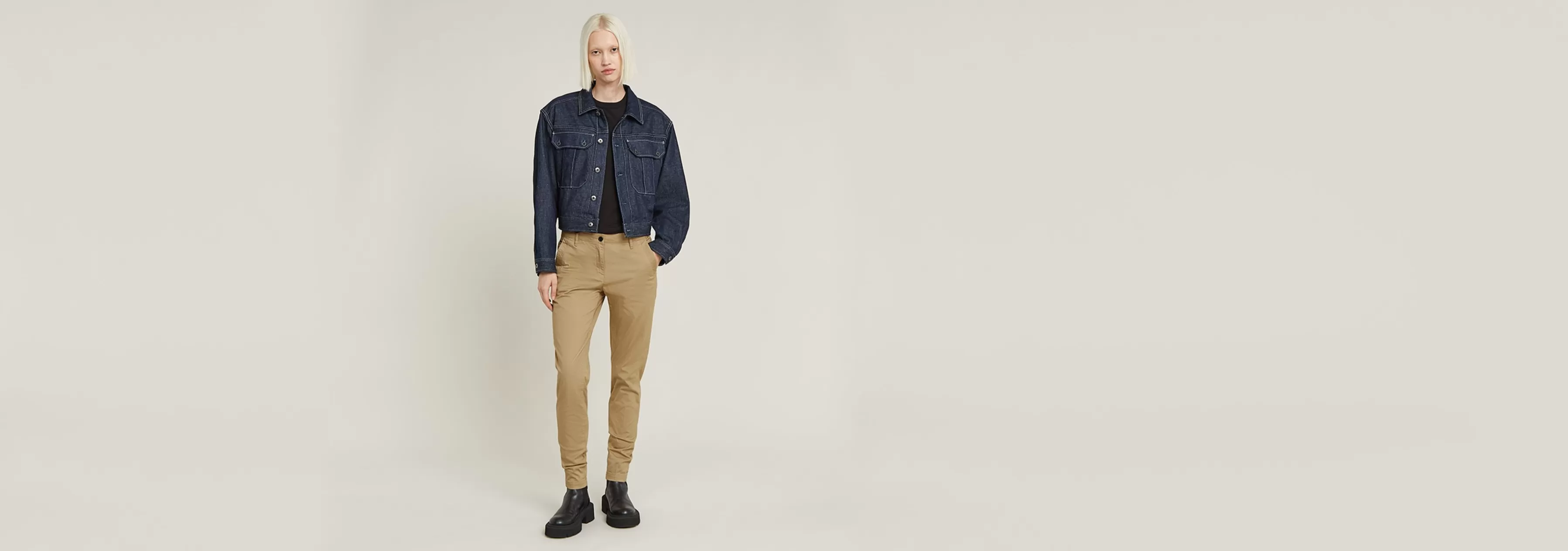 Bronson Mid Waist Skinny Chino-G-Star Shop