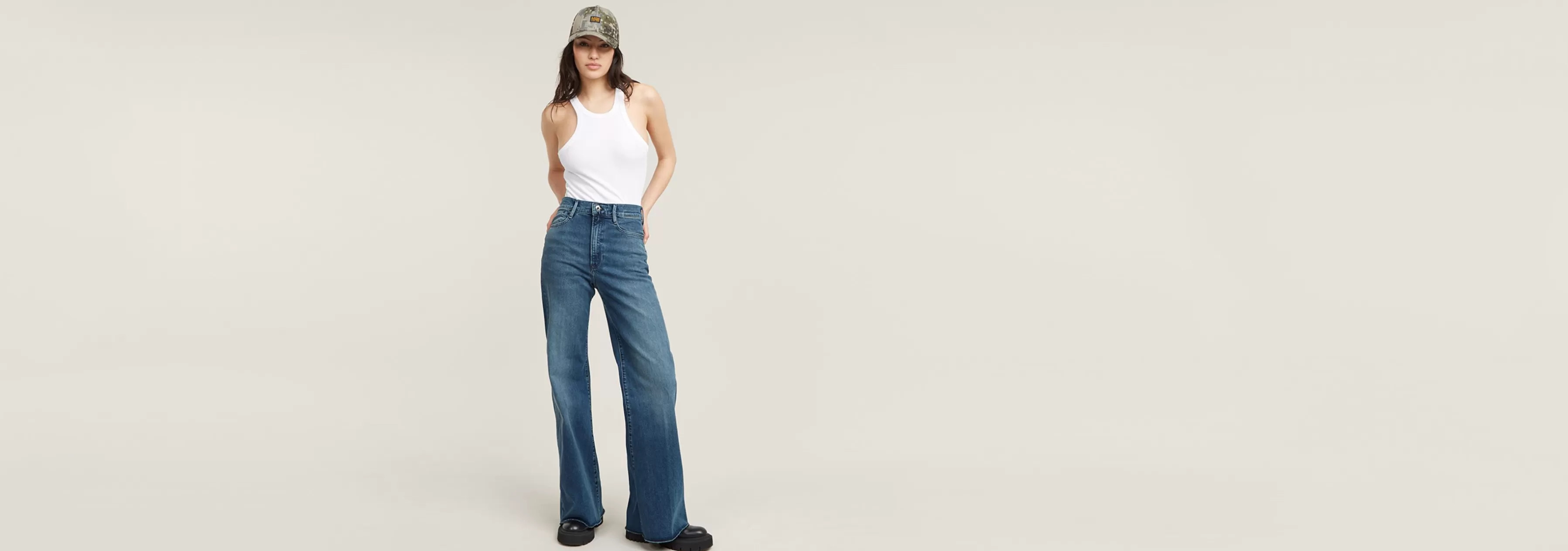 Deck Ultra High Wide Leg Jeans-G-Star Clearance