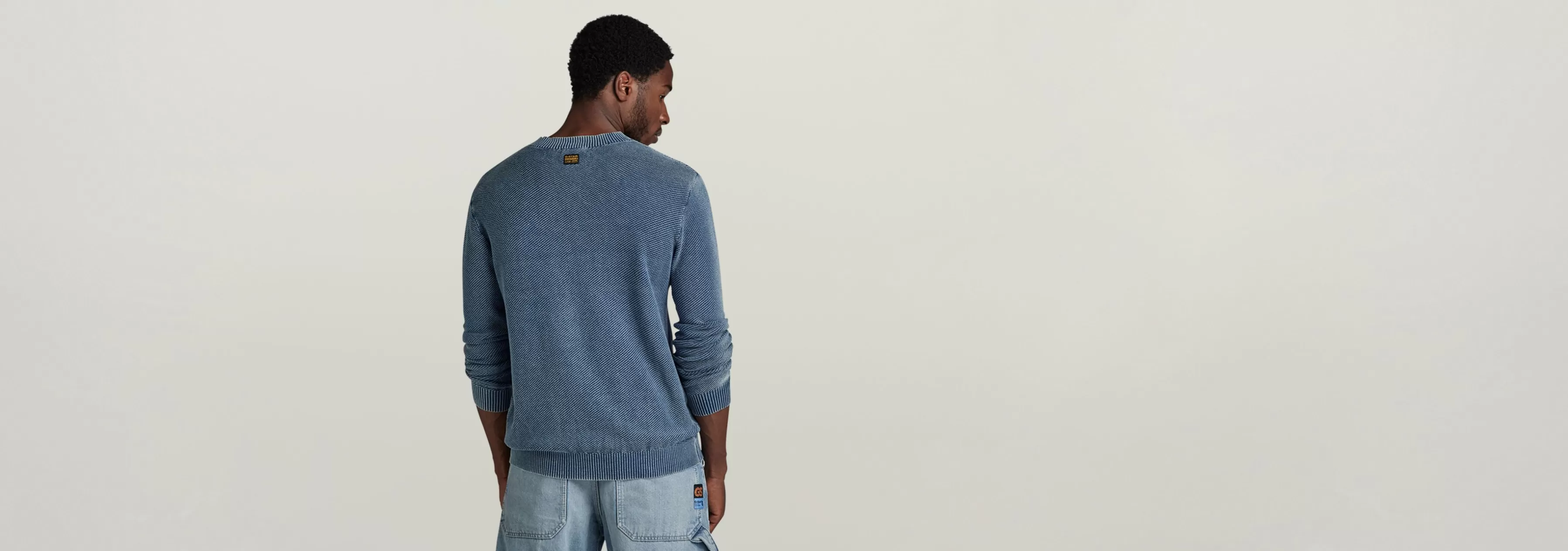 Indigo Moss Knitted Pullover-G-Star Store