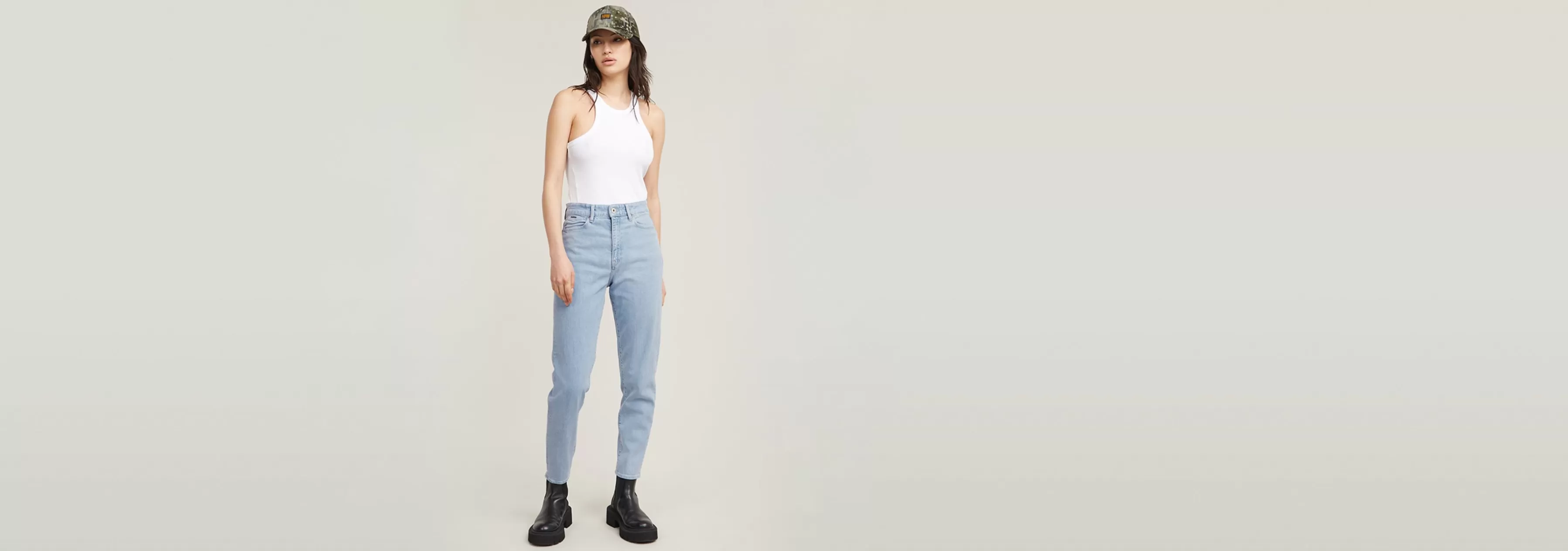 Janeh Ultra High Mom Ankle Jeans-G-Star Hot