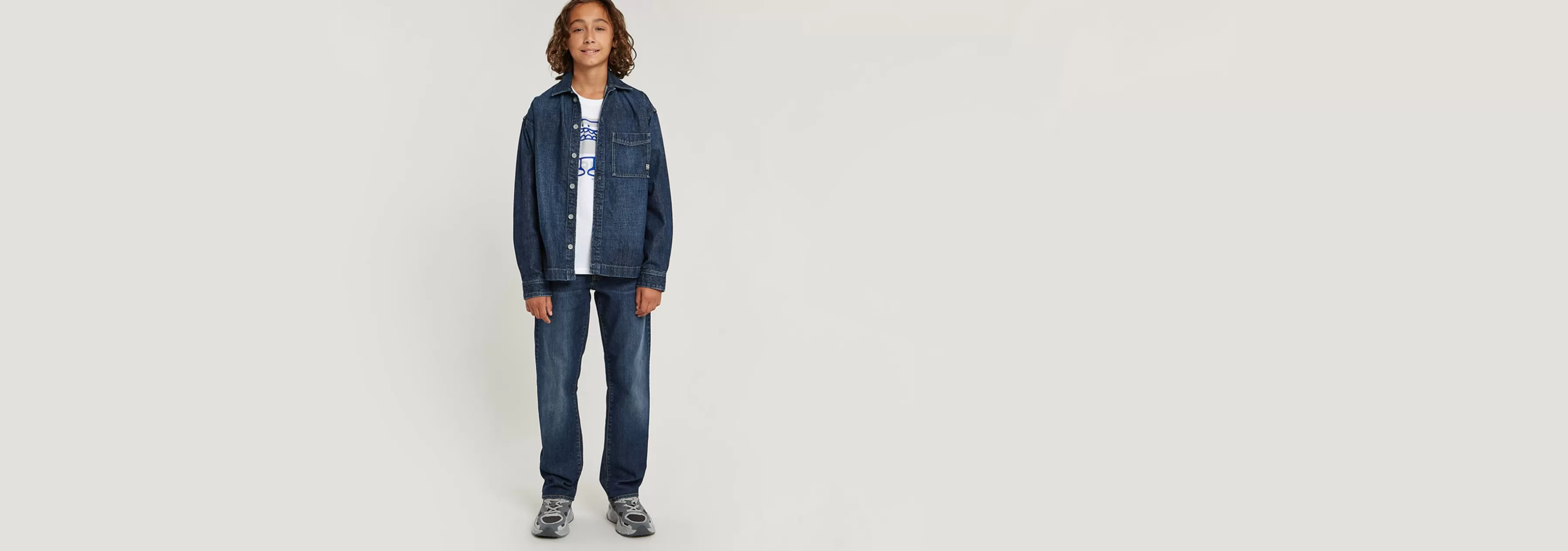 Kids Boxy Fit Overshirt-G-Star Store