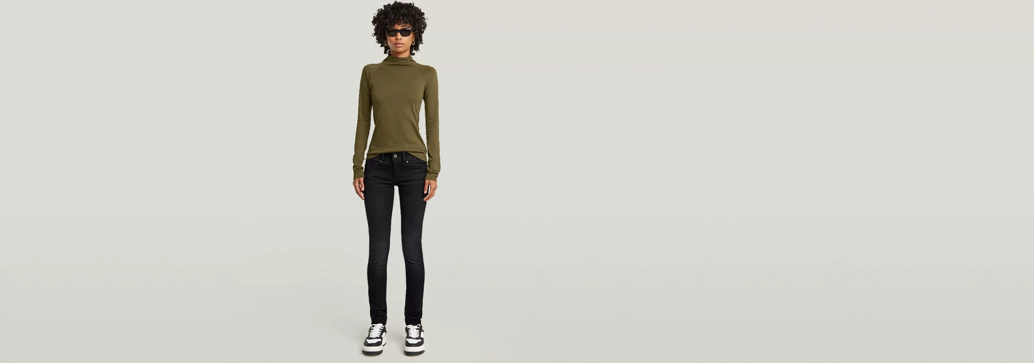 Lecite Slim Turtle Neck Top-G-Star Online