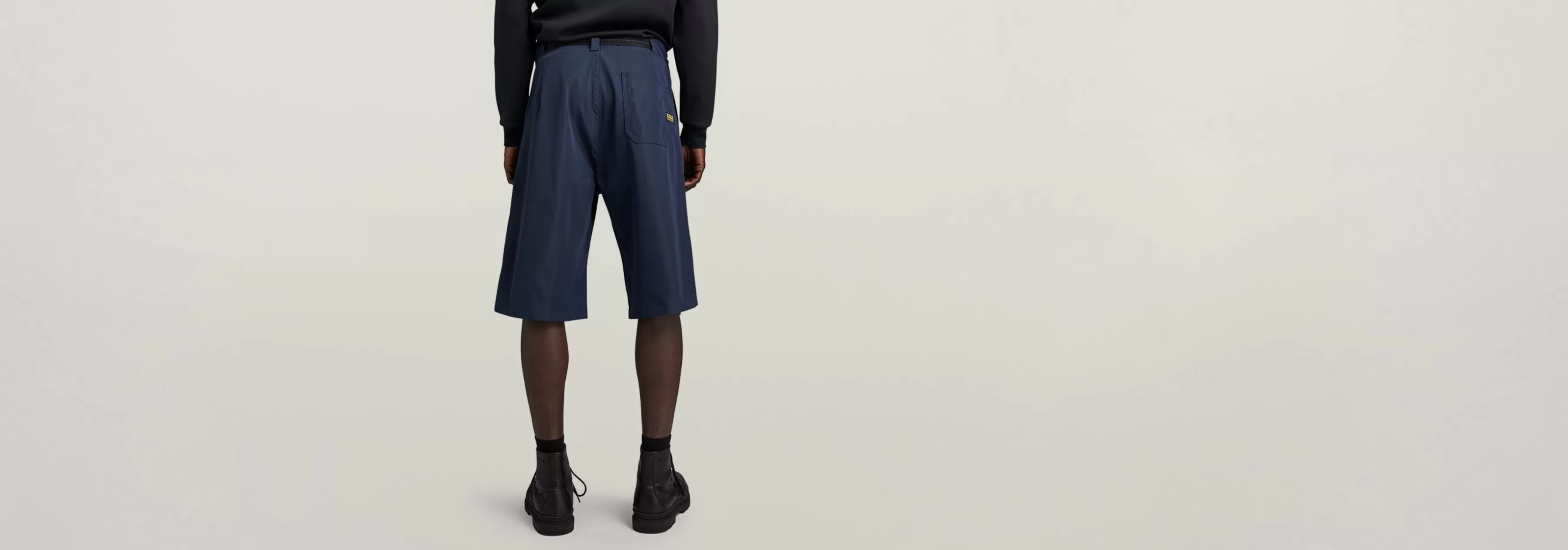 Pleated Chino Belt Shorts-G-Star Fashion