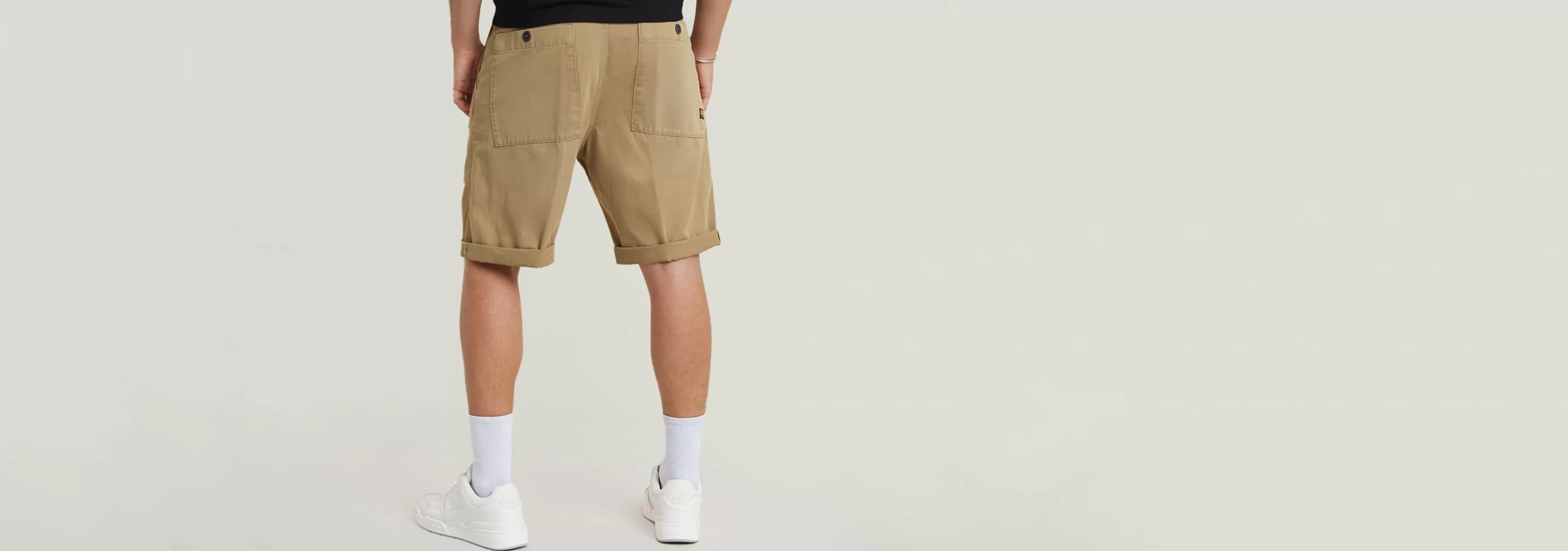 Pleated Chino Shorts-G-Star Outlet