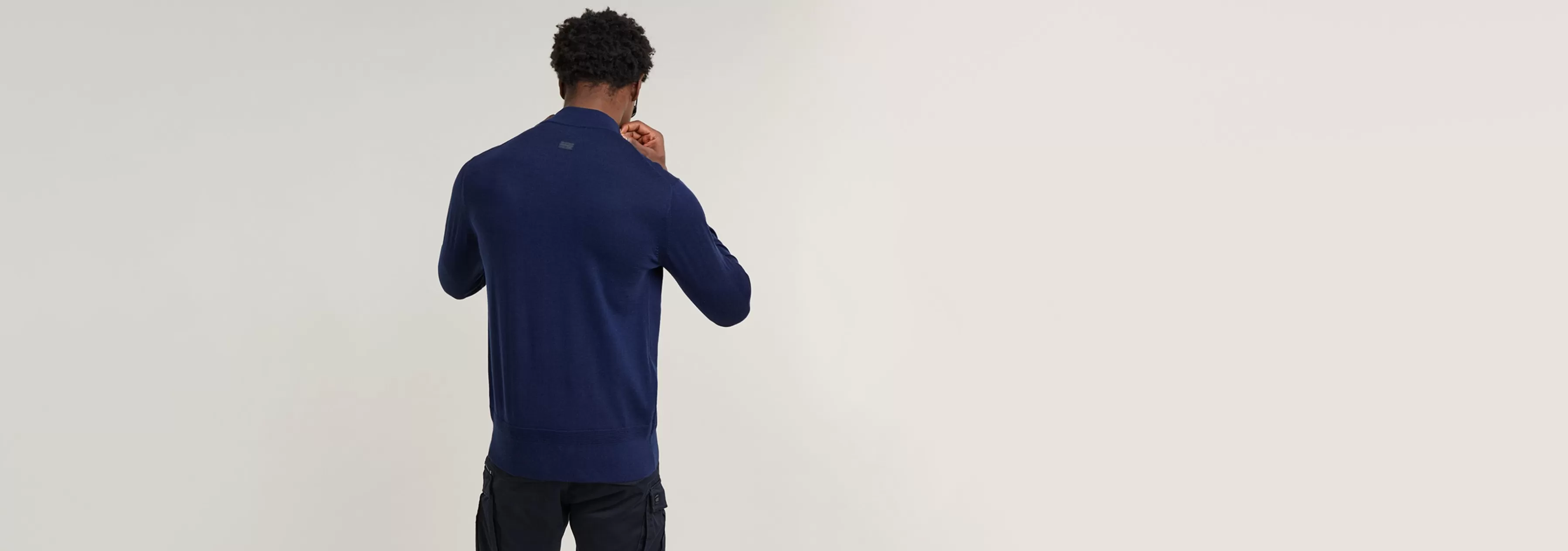 Premium Core Mock Neck Knitted Pullover-G-Star Outlet